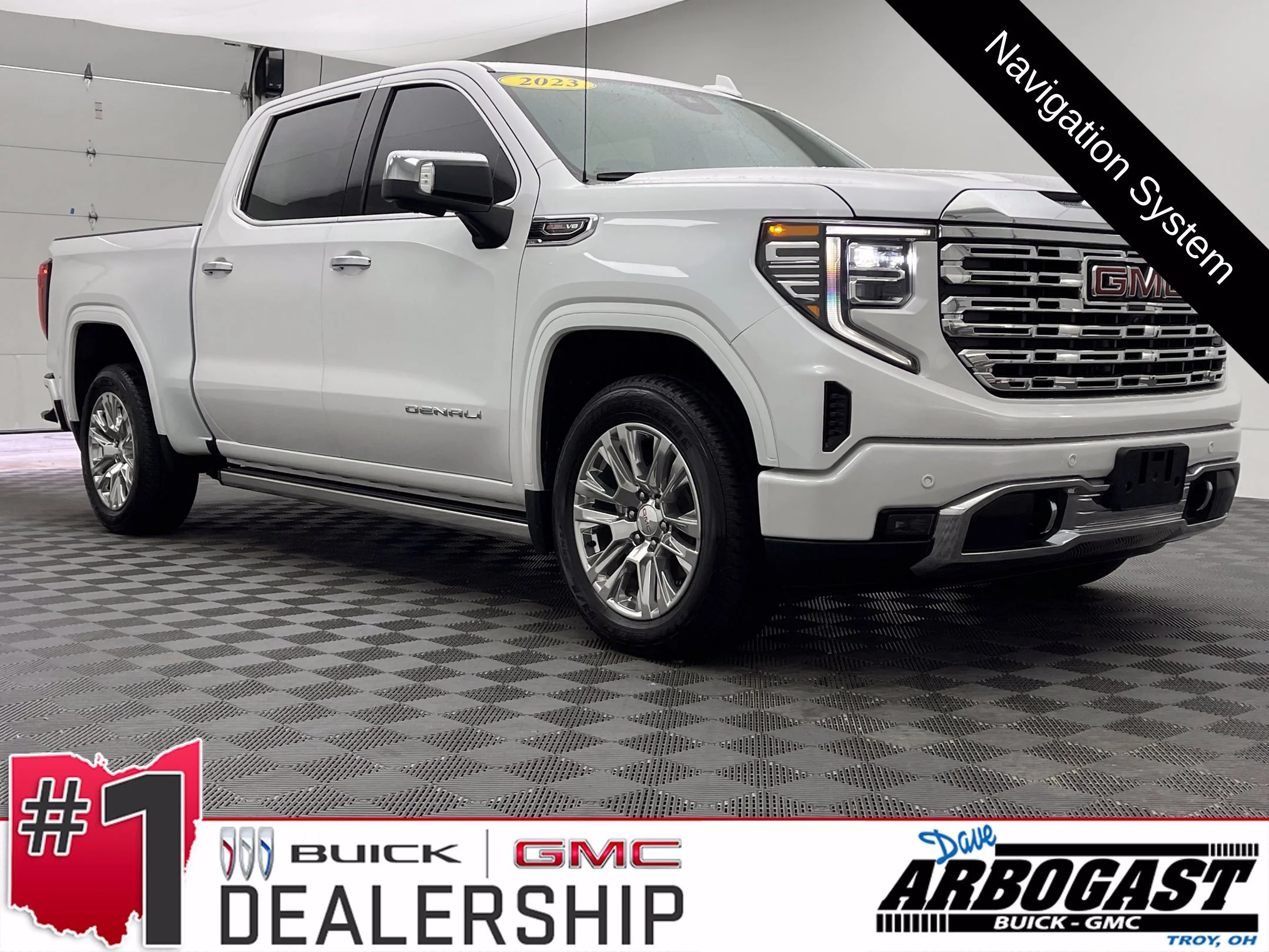 Used 2023 White Frost Tricoat GMC Denali image 1