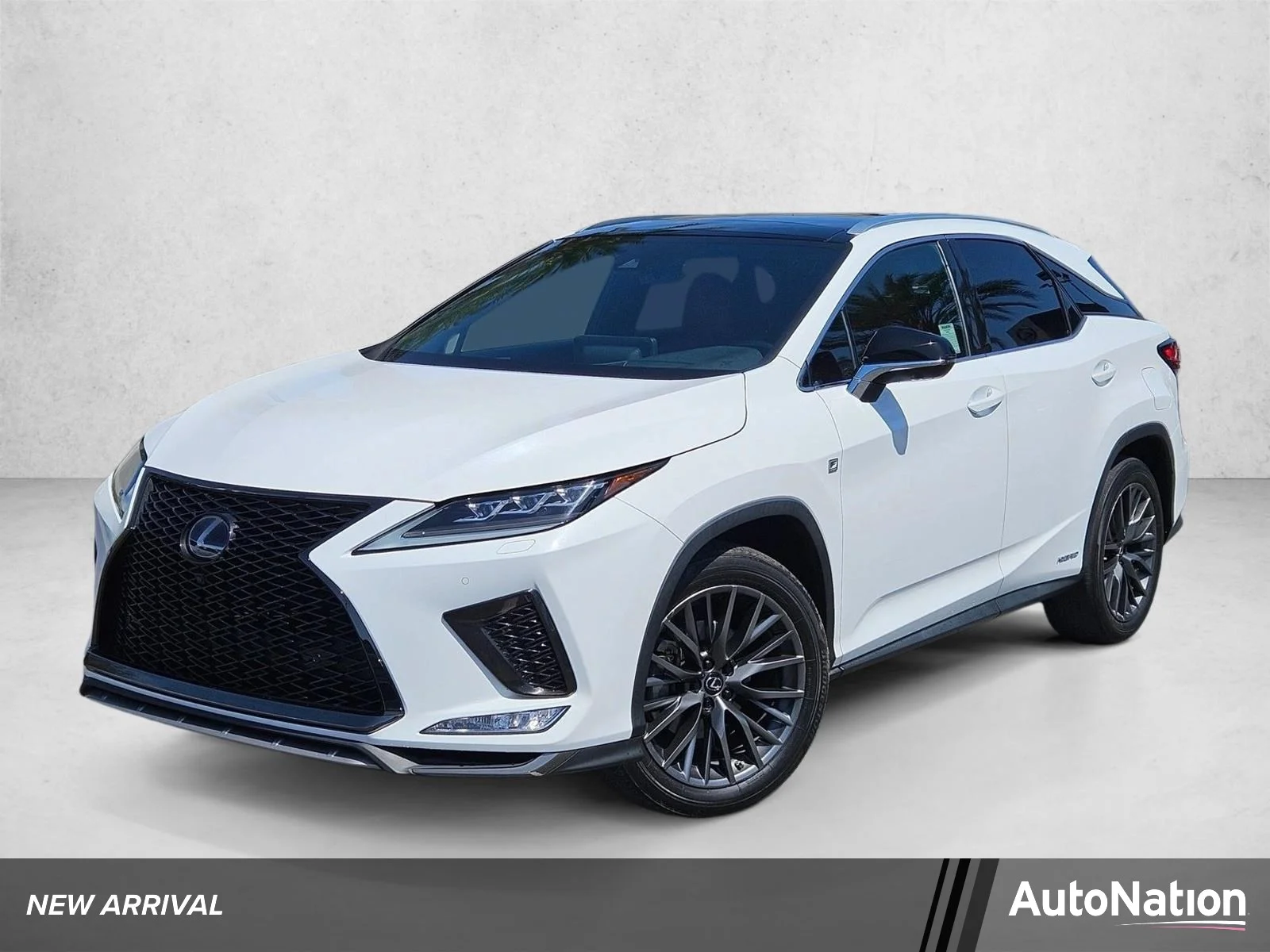 Used 2021 Ultra White Lexus RX 450h F SPORT Handling image 1