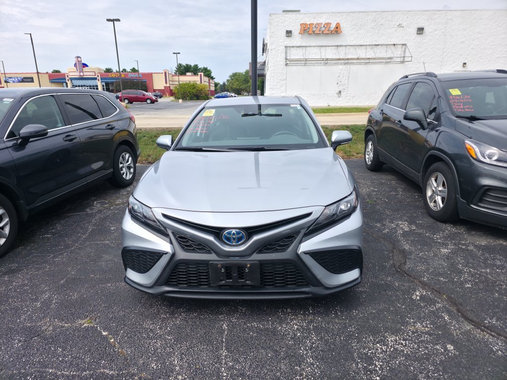 Used 2022 Celestial Silver Metallic Toyota SE image 1