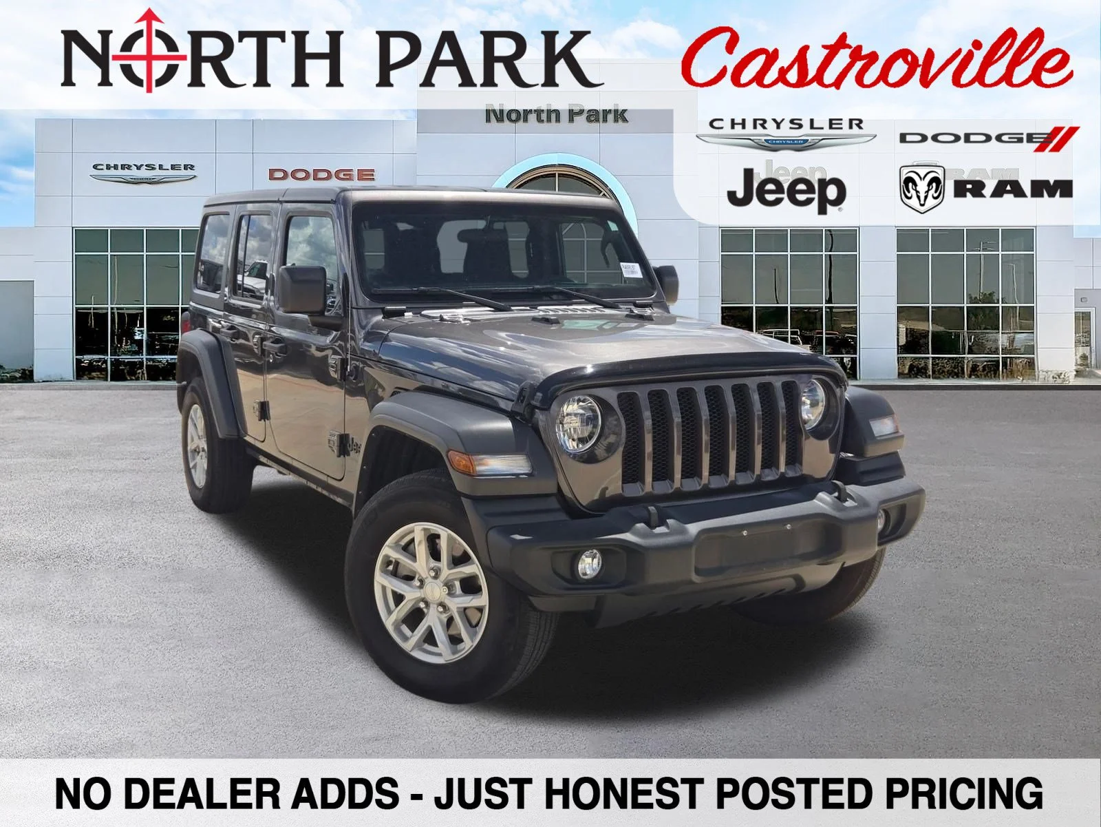 Used 2023 Gray Jeep Sport S image 1