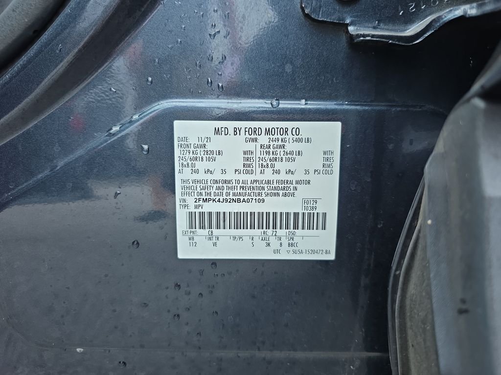 Used 2022 Blue Ford SEL image 30