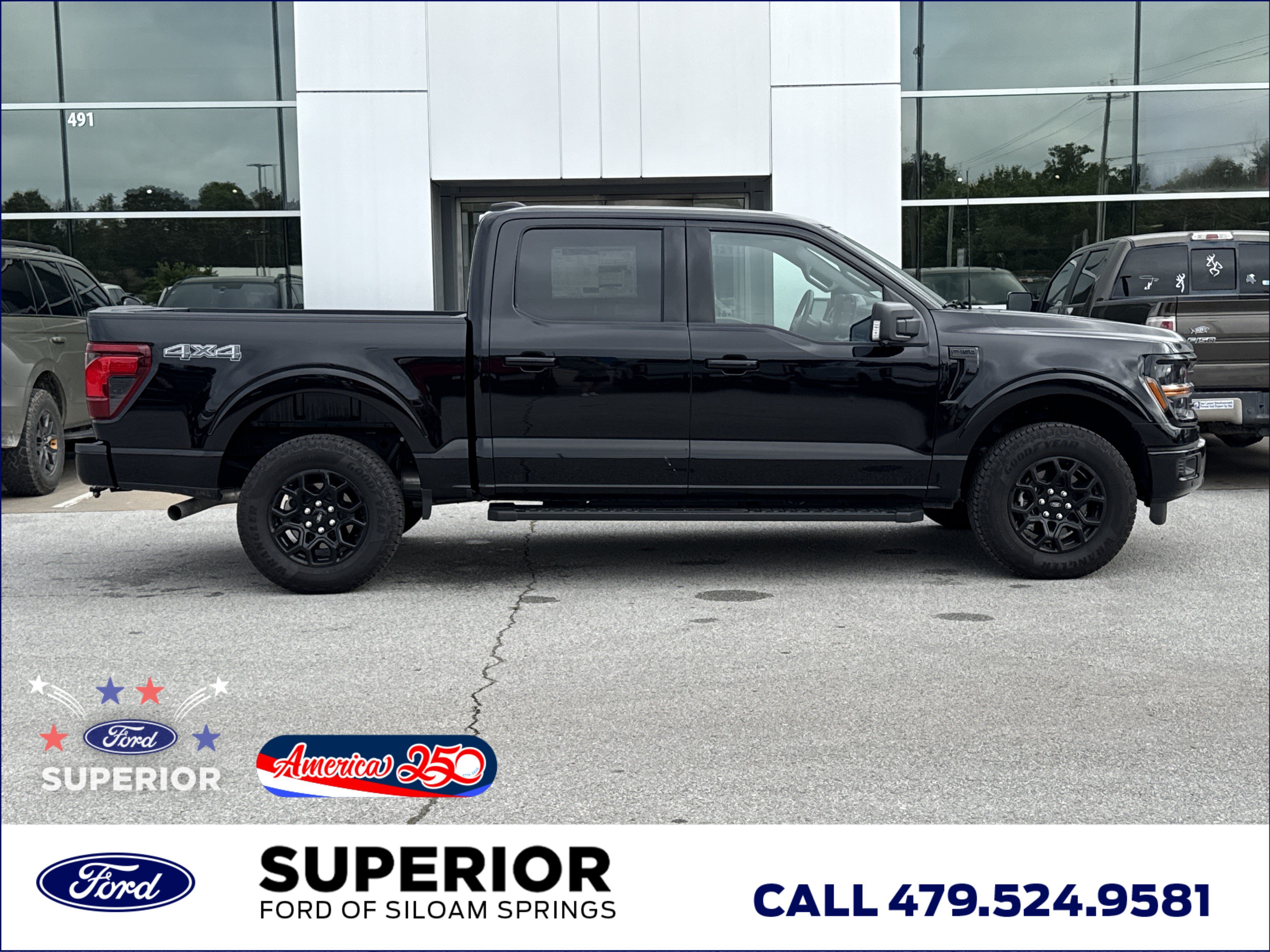 New 2026 Agate Black Metallic Ford XLT 4WD image 2