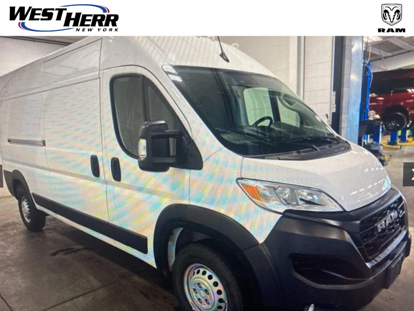 Used 2025 Bright White Clearcoat Ram Tradesman image 1