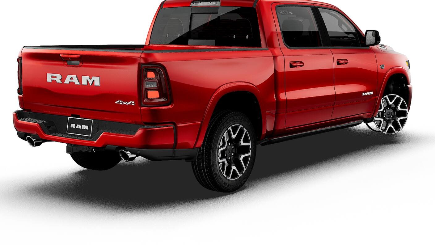 New 2027 Molten Red Pearl-Coat Exterior Paint RAM Laramie image 14