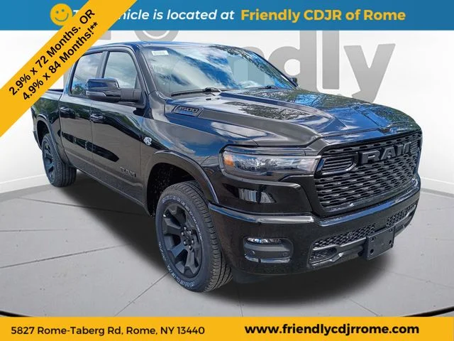 New 2026 Diamond Black Crystal Pearl-Coat Exterior Paint RAM Big Horn/Lone Star image 3