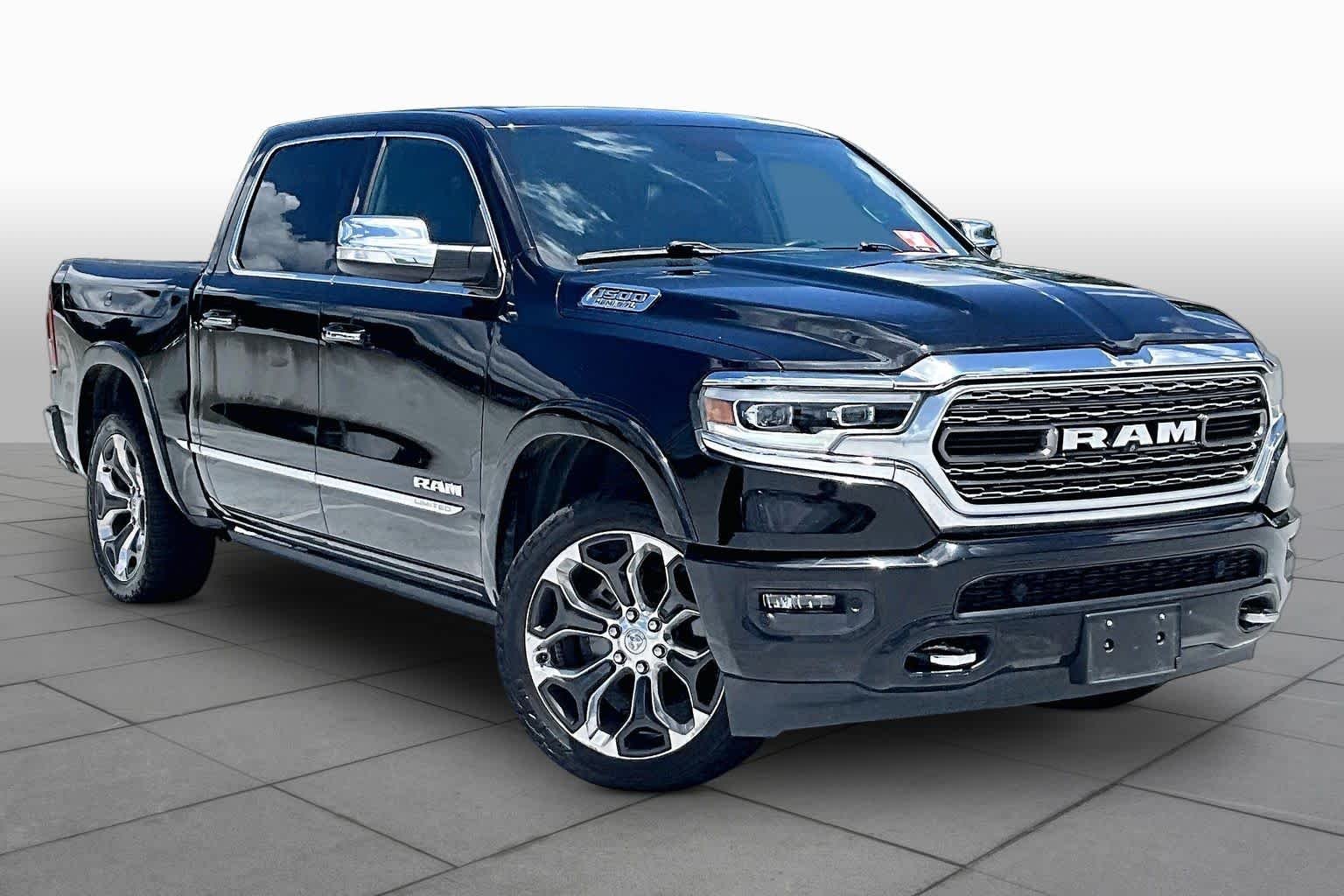 Used 2020 Diamond Black Crystal Pearlcoat Ram Limited image 3