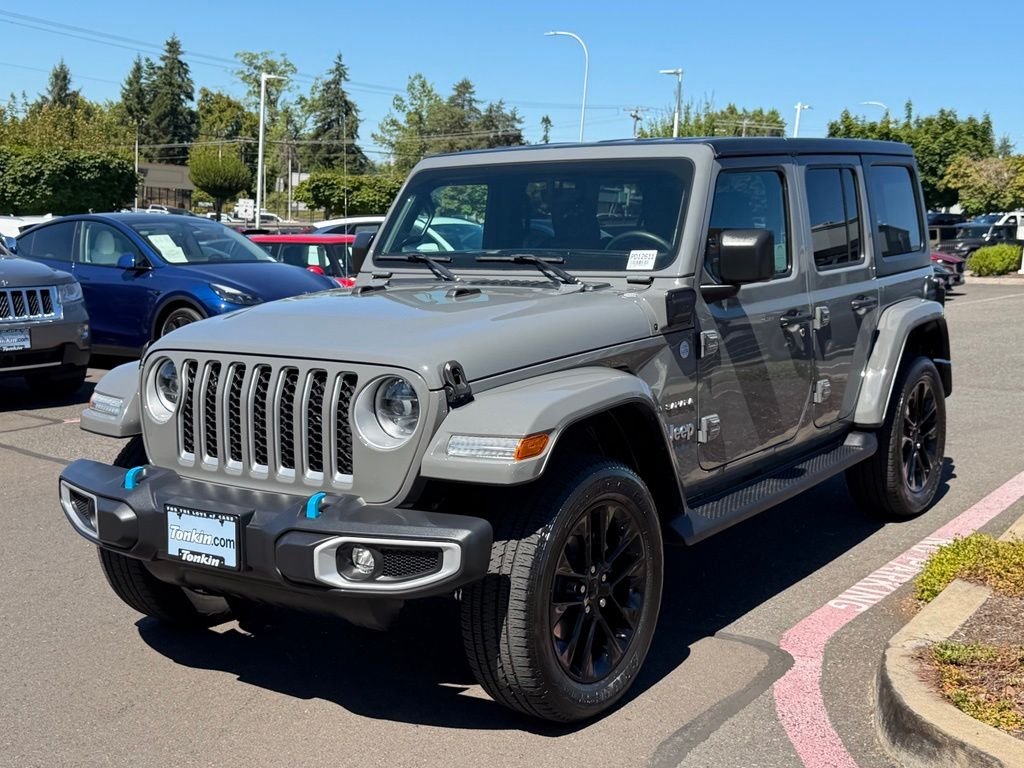 Used 2023 Gray Jeep Sahara 4xe image 4