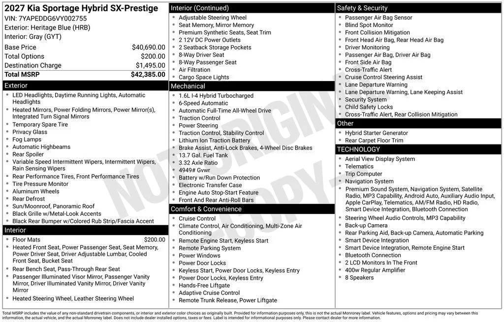 New 2027 Blue Kia SX-Prestige image 6