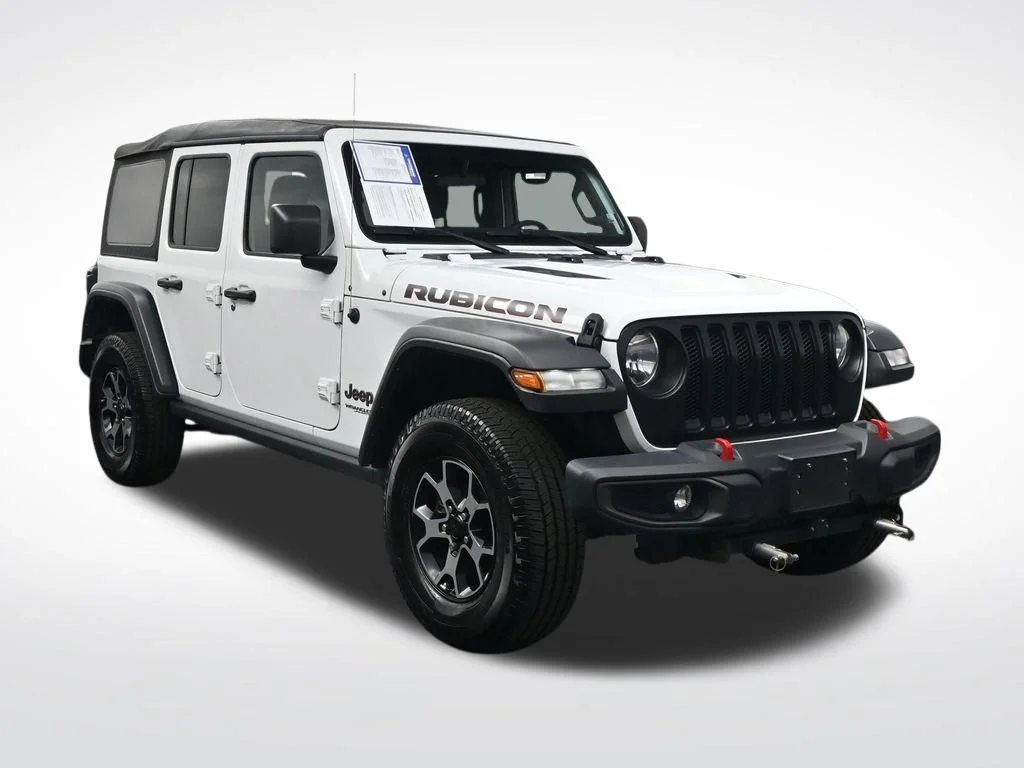 Used 2021 White Jeep Unlimited Rubicon image 3