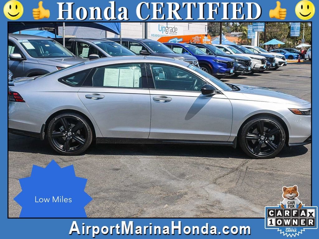 Certified Used 2024 Solar Silver Metallic Honda HYBRID SPORT-L image 15