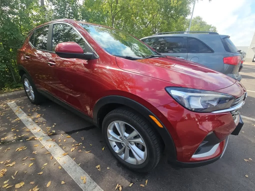 Used 2021 Chili Red Metallic Buick Preferred image 3