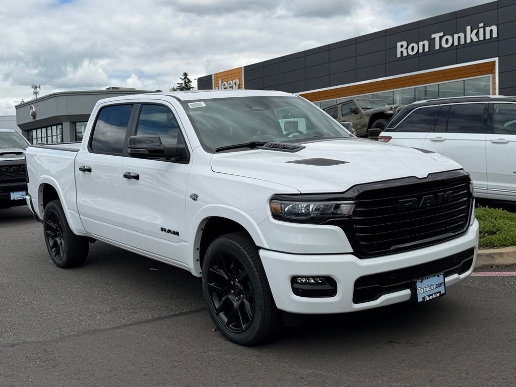 New 2026 Bright White Clear-Coat Exterior Paint RAM Laramie image 2
