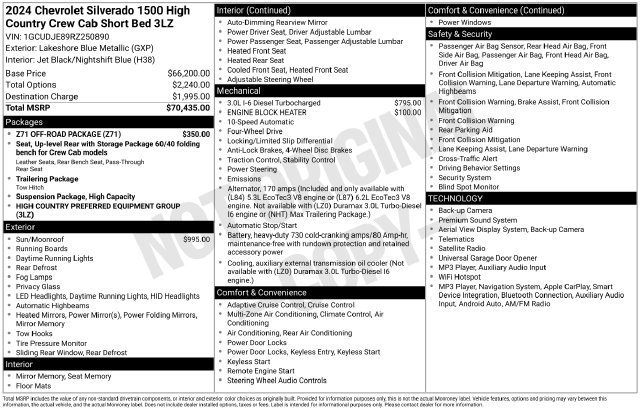 2024 Chevrolet Silverado 1500 High Country - Photo 16