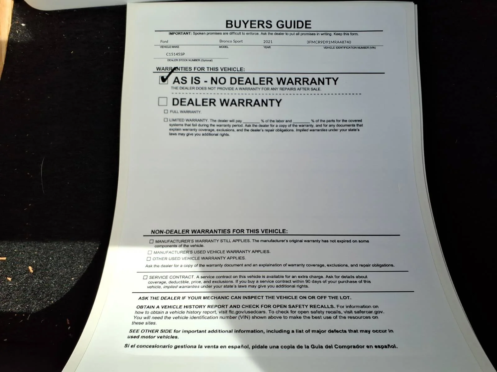 Used 2021 Area 51 Ford Badlands image 37