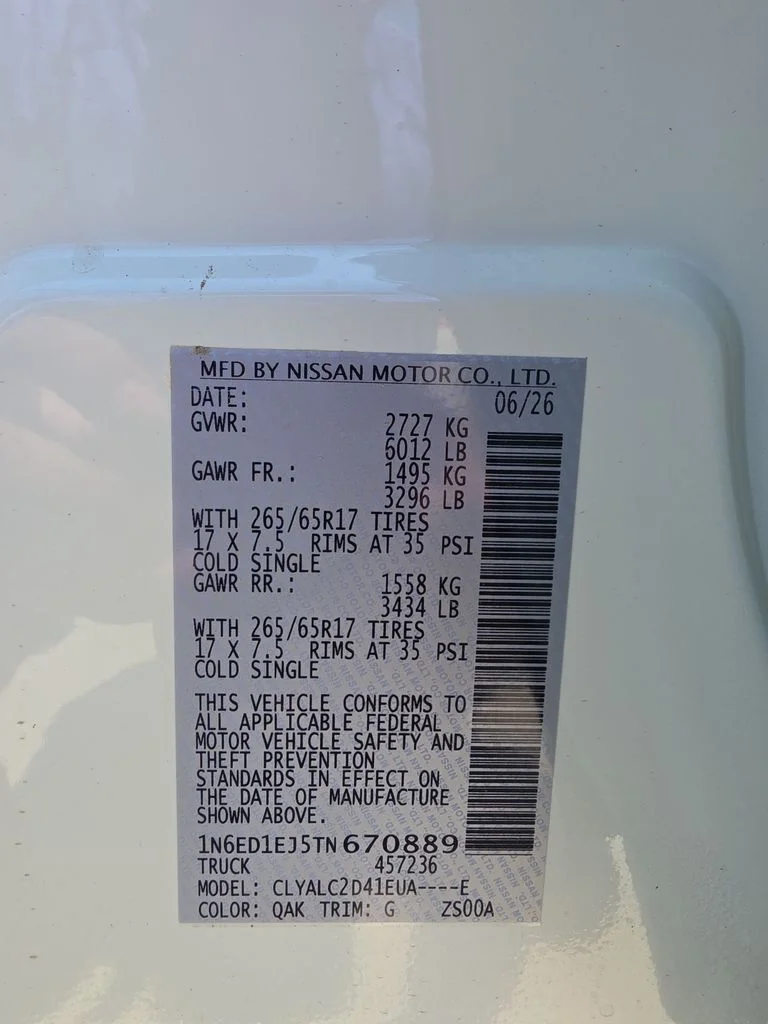 New 2026 Glacier White Nissan Crew Cab SV image 30