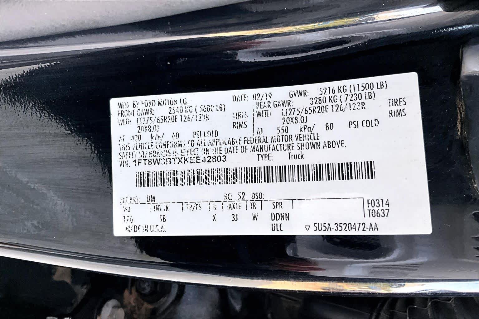 Used 2019 Agate Black Ford LARIAT image 35
