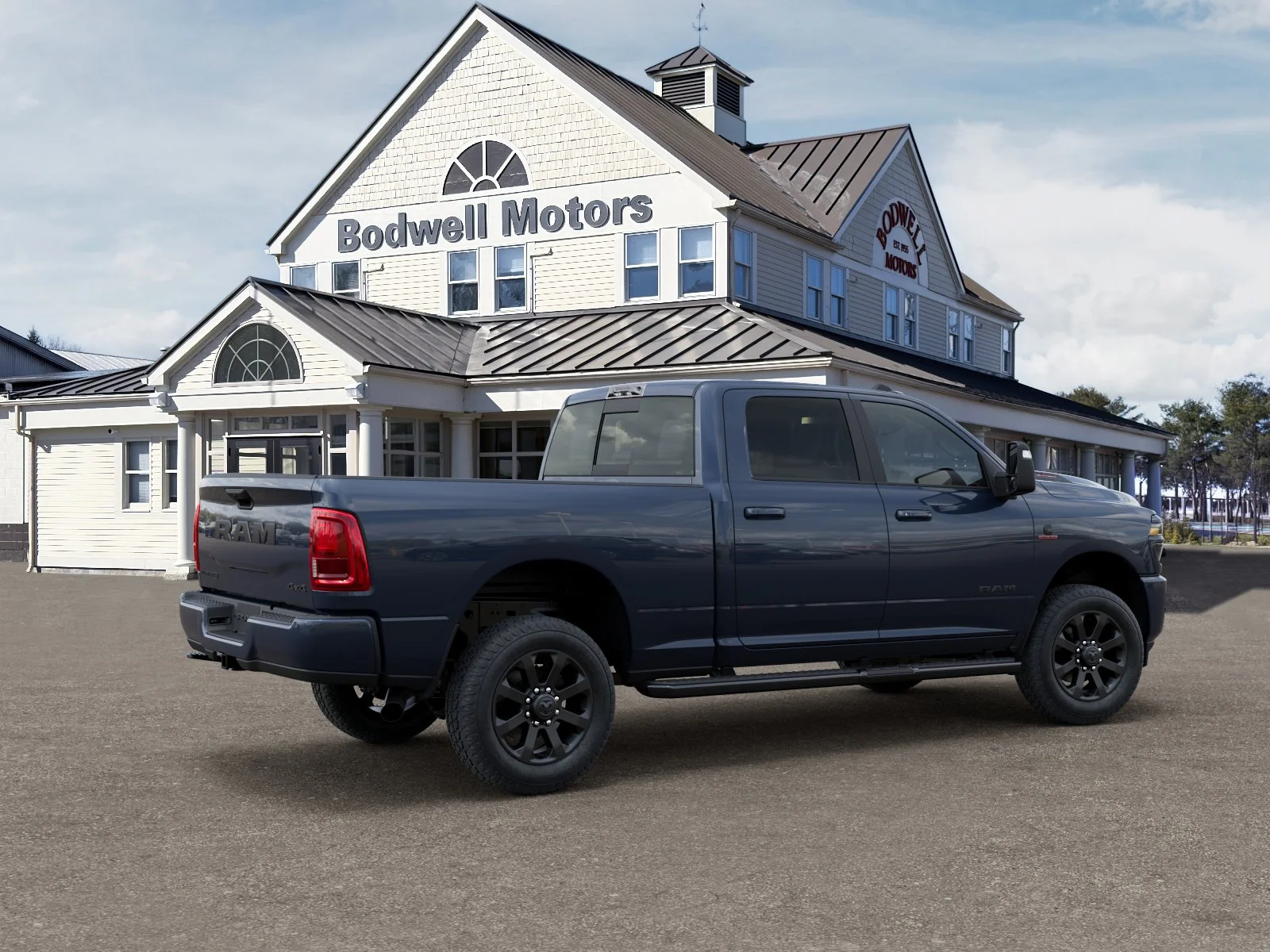 New 2026 Forged Blue Metallic Exterior Paint RAM Laramie Crew Cab 4x4 6