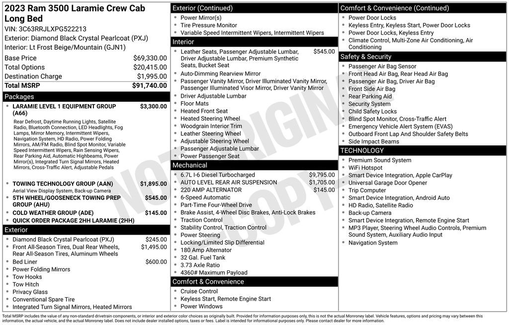 Used 2023 Black Ram Laramie image 21