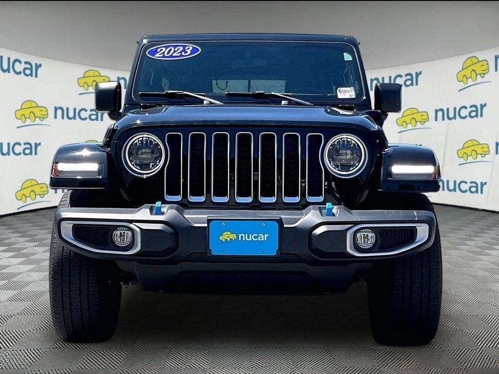 Used 2023 Black Jeep Sahara 4xe image 2