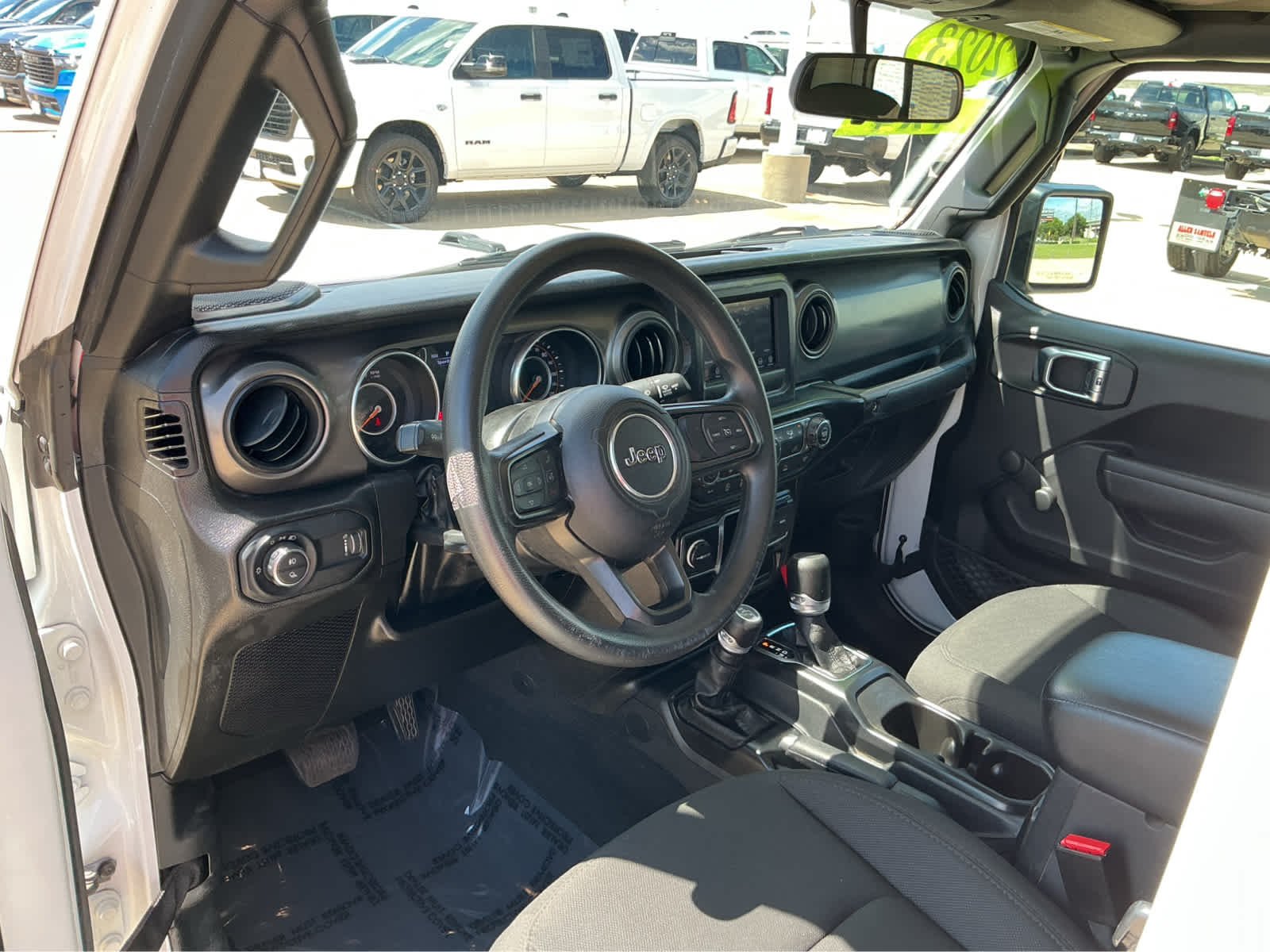 Used 2023 Bright White Clearcoat Jeep Sport image 15