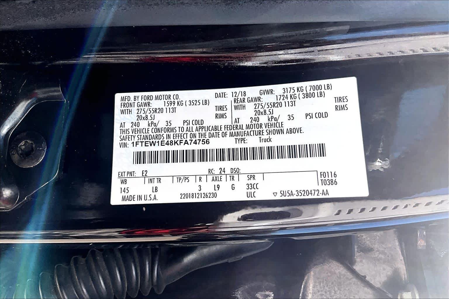 Used 2019 Magma Red Ford LARIAT image 37