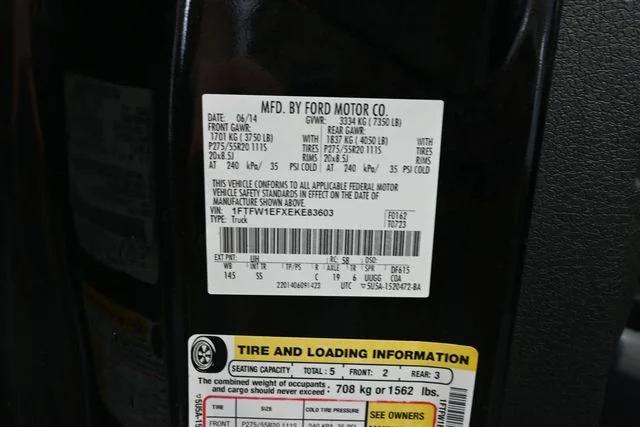 Used 2014 Black Ford STX image 44