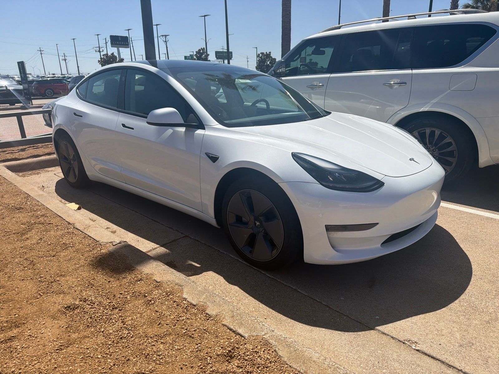 Used 2023 Pearl White Multi-Coat Tesla Base image 3