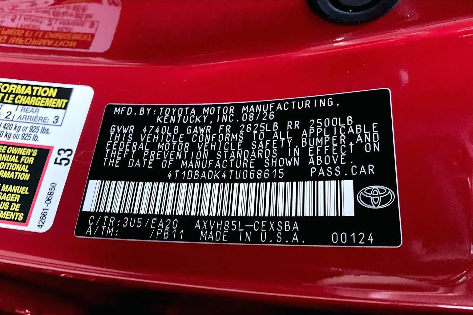 New 2026 Supersonic Red Toyota SE image 18
