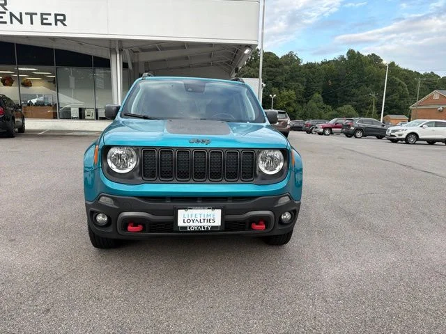 Used 2021 Teal Jeep Trailhawk image 8