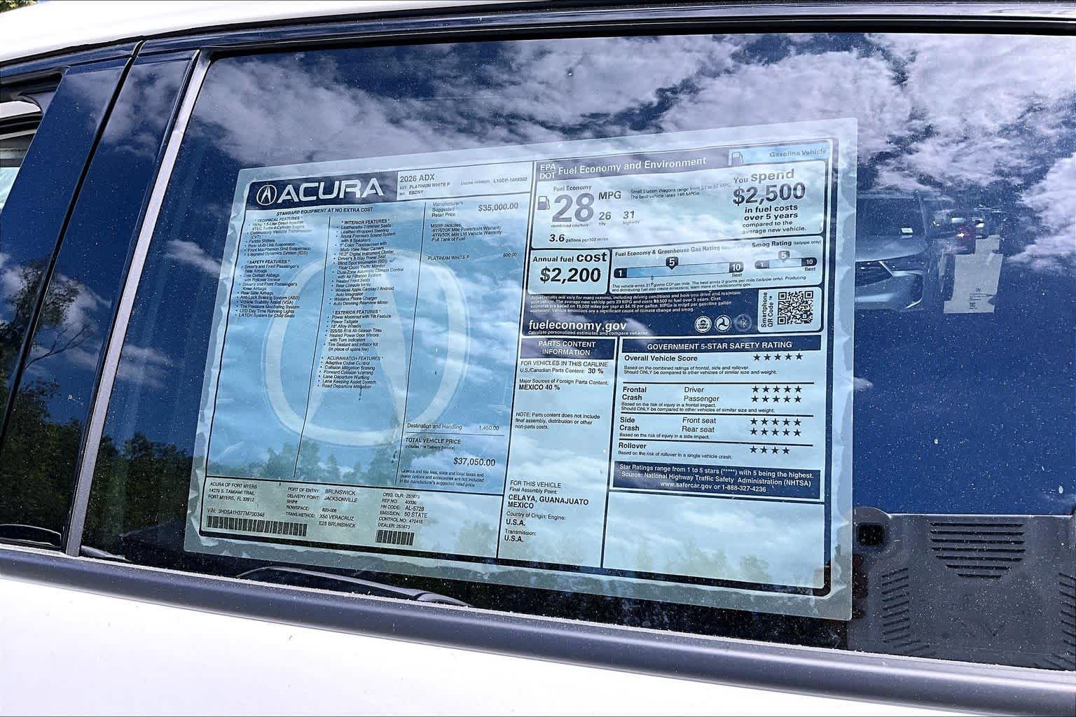 New 2026 Platinum White Pearl Acura  image 22