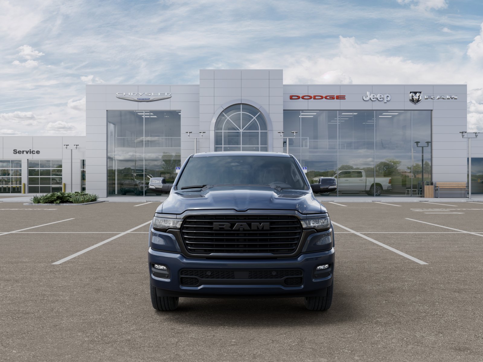 New 2026 Forged Blue Metallic Exterior Paint RAM Laramie image 15