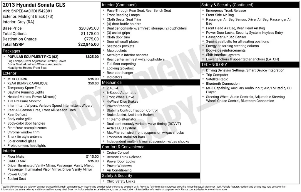 Used 2013 Black Hyundai GLS image 11