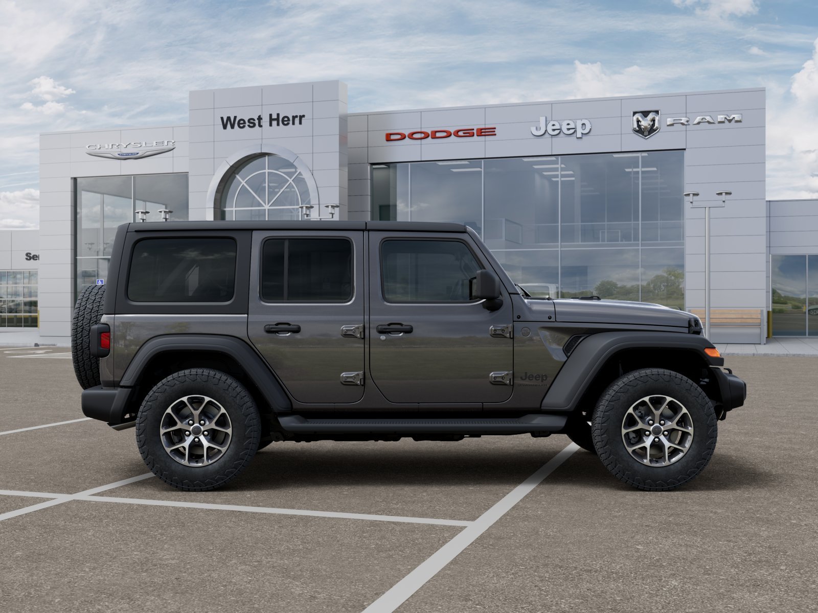 New 2026 Granite Crystal Metallic Clear-Coat Exterior Paint Jeep Sport S image 71