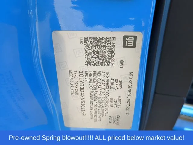 Used 2022 Blue Chevrolet Stingray image 44