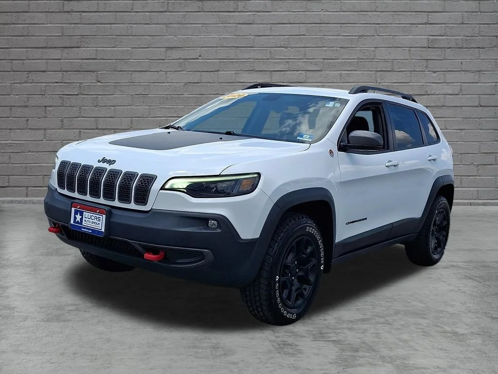 Used 2020 Bright White Clearcoat Jeep Trailhawk image 5