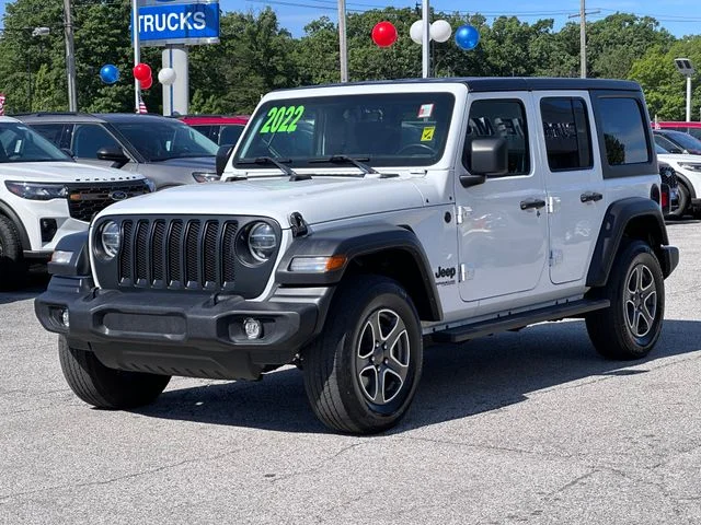 Certified Used 2022 White Jeep Unlimited Sport S image 3