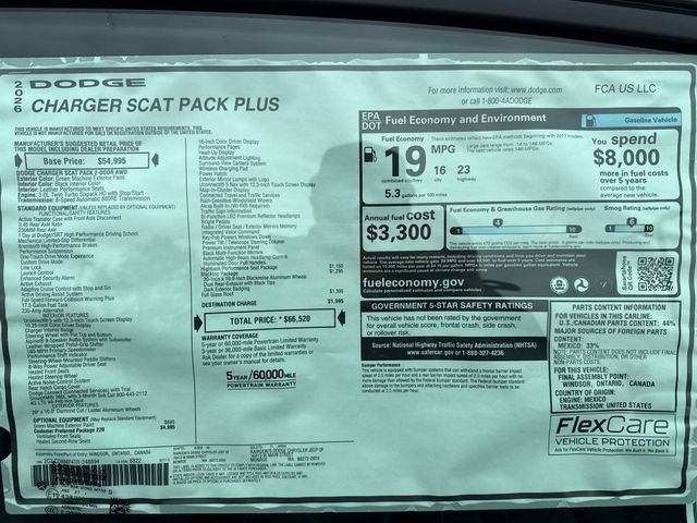 New 2026 Green Machine Exterior Paint Dodge R/T Scat Pack image 14