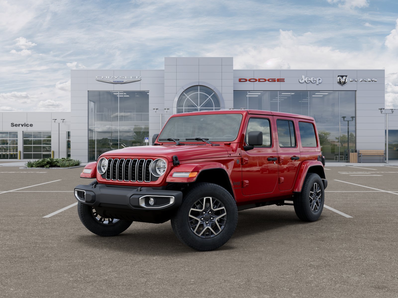 New 2026 Firecracker Red Clear-Coat Exterior Paint Jeep Sahara image 30