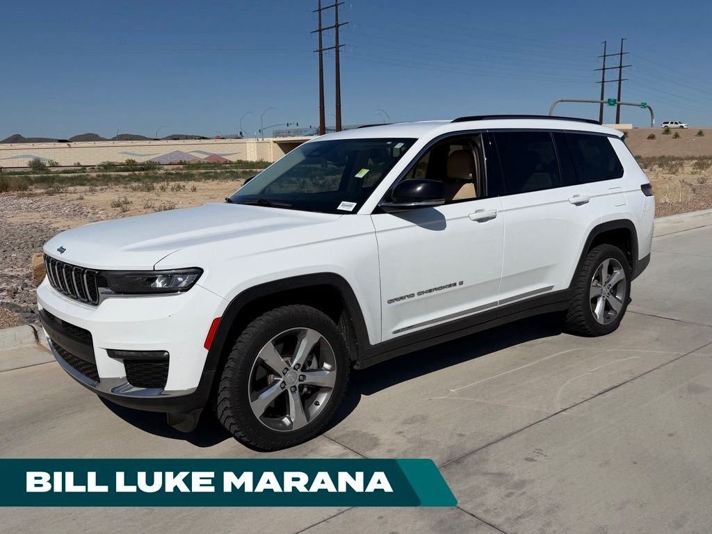 Used 2021 White Jeep Limited image 1