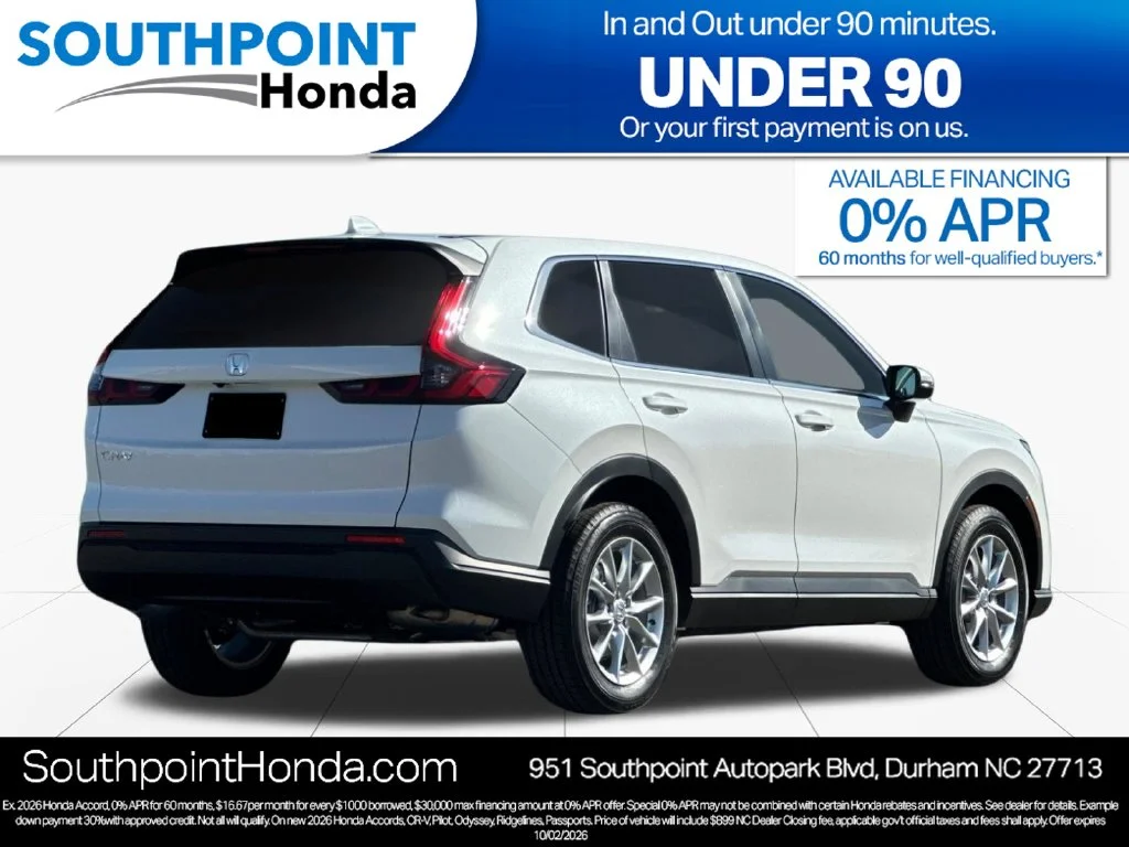 New 2027 Platinum White Pearl Honda EX image 3