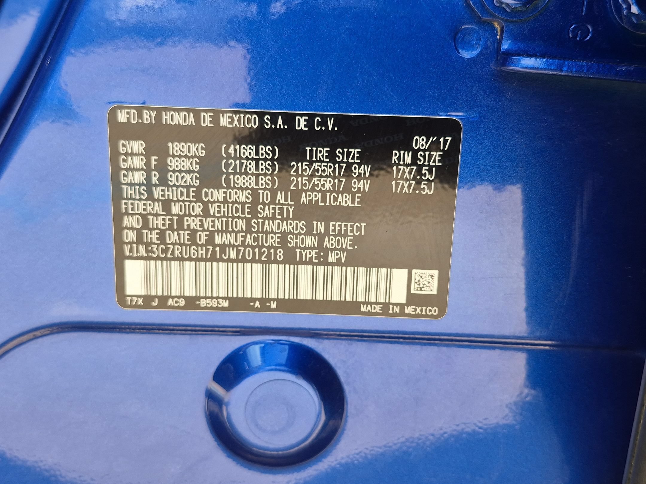 Used 2018 Aegean Blue Metallic Honda EX-L AWD w/ Navigation image 37