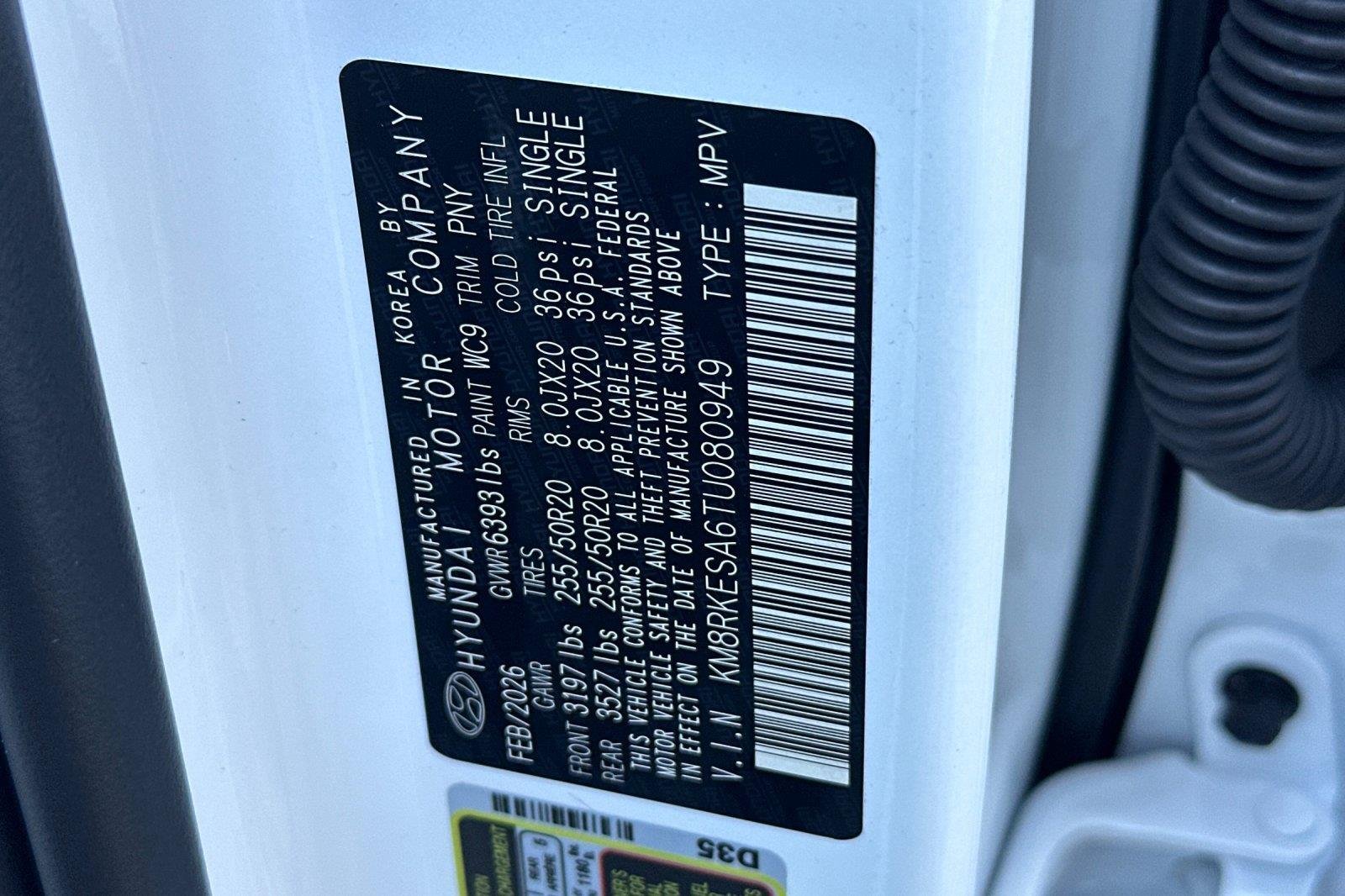 New 2026 Creamy White Pearl Hyundai Limited image 59