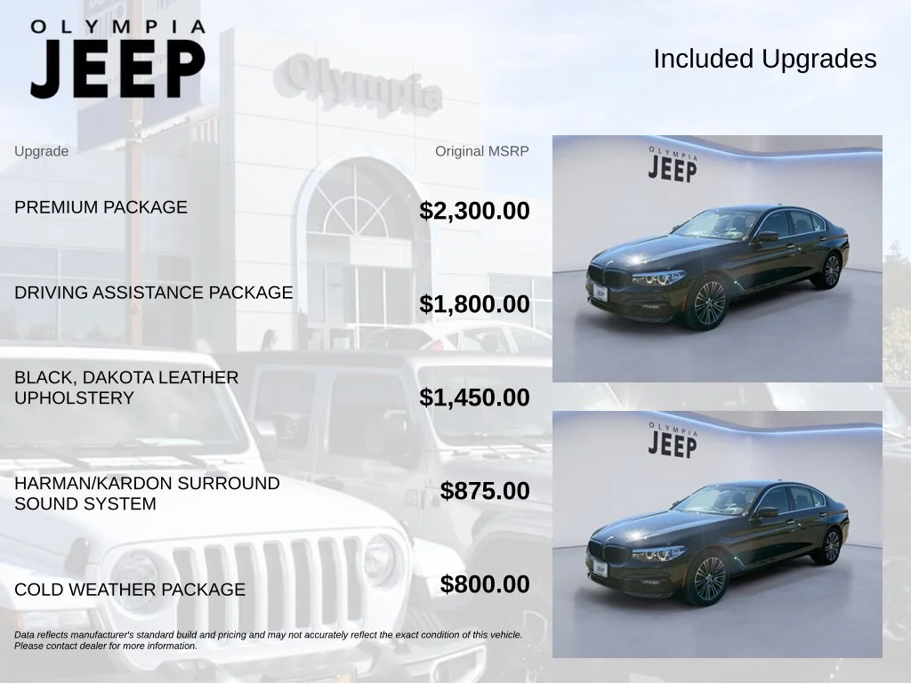 Used 2017 Black BMW 530i xDrive image 4
