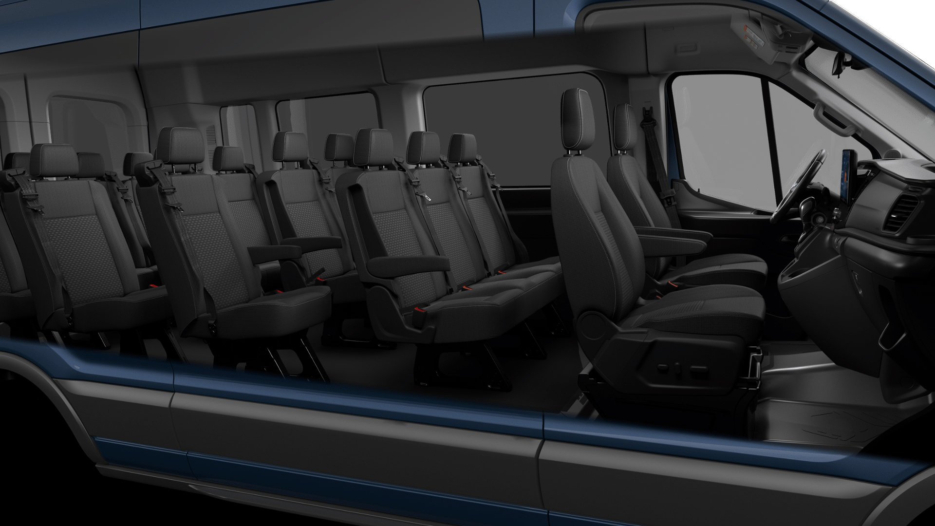 New 2026 Blue Metallic Ford Passenger Van XLT image 6