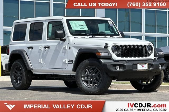 New 2026 Bright White Clear-Coat Exterior Paint Jeep Sport S image 1