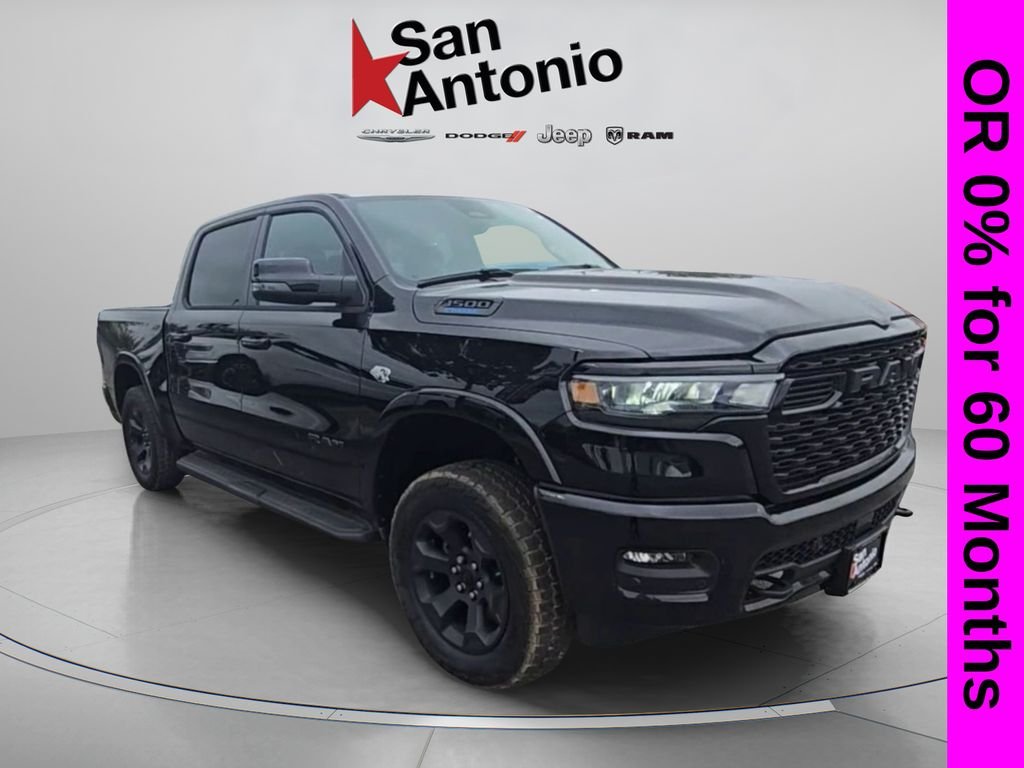 New 2026 Diamond Black Crystal Pearl-Coat Exterior Paint RAM Big Horn/Lone Star image 1
