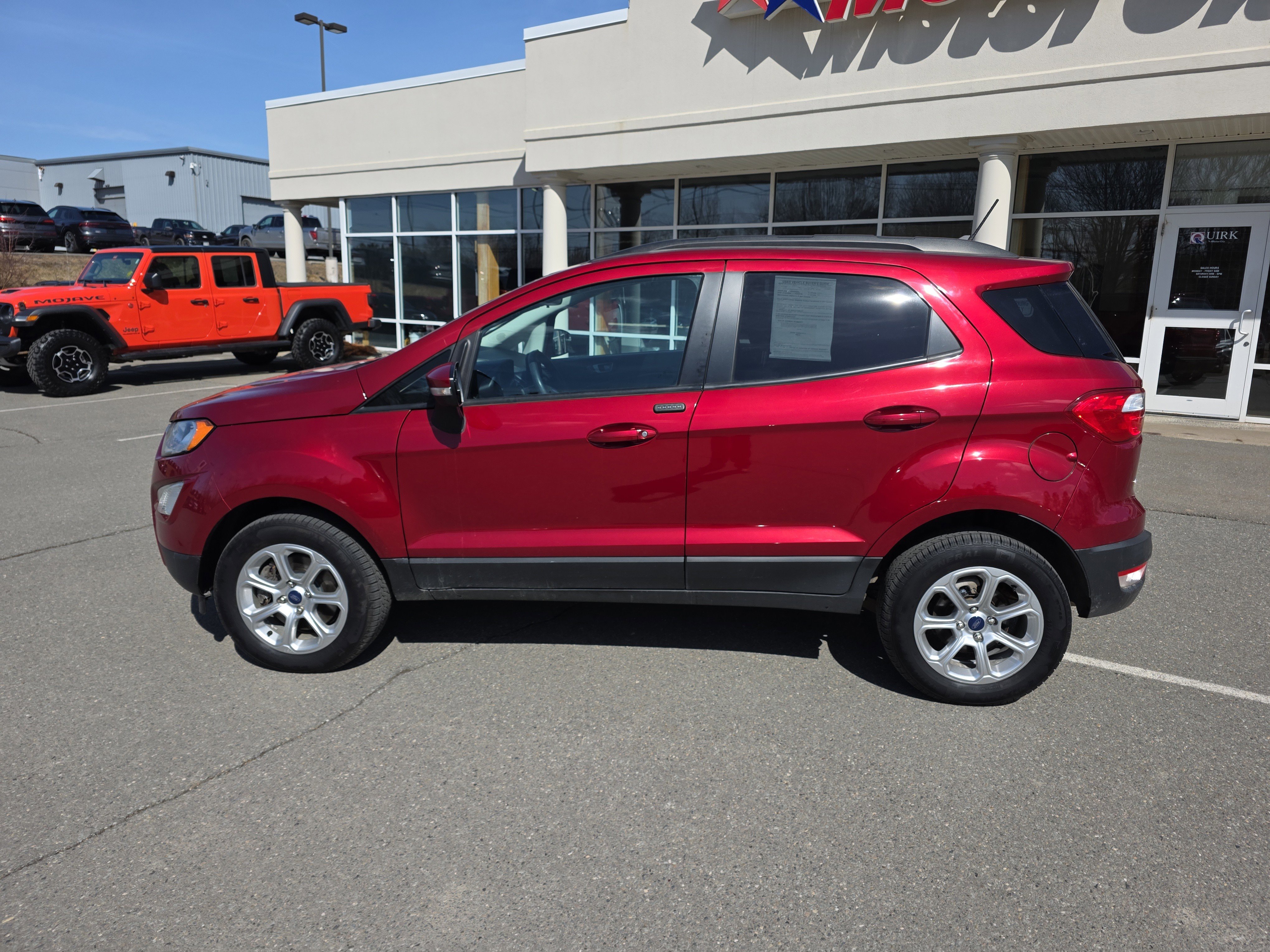 Used 2021 Ford EcoSport SE with VIN MAJ6S3GL8MC399515 for sale in Bangor, ME