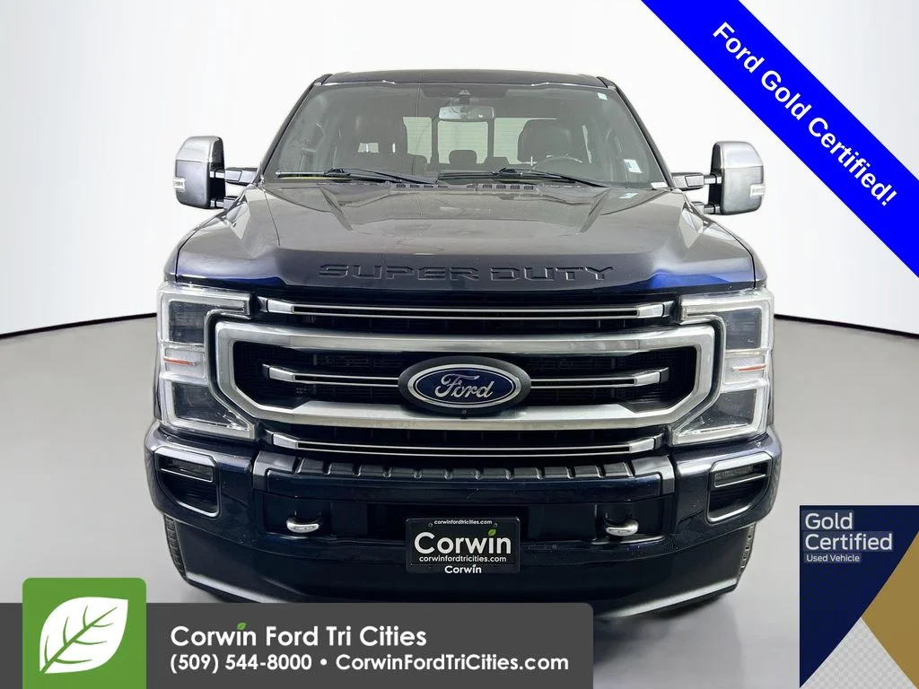 Certified Used 2021 Antimatter Blue Metallic Ford Platinum image 4