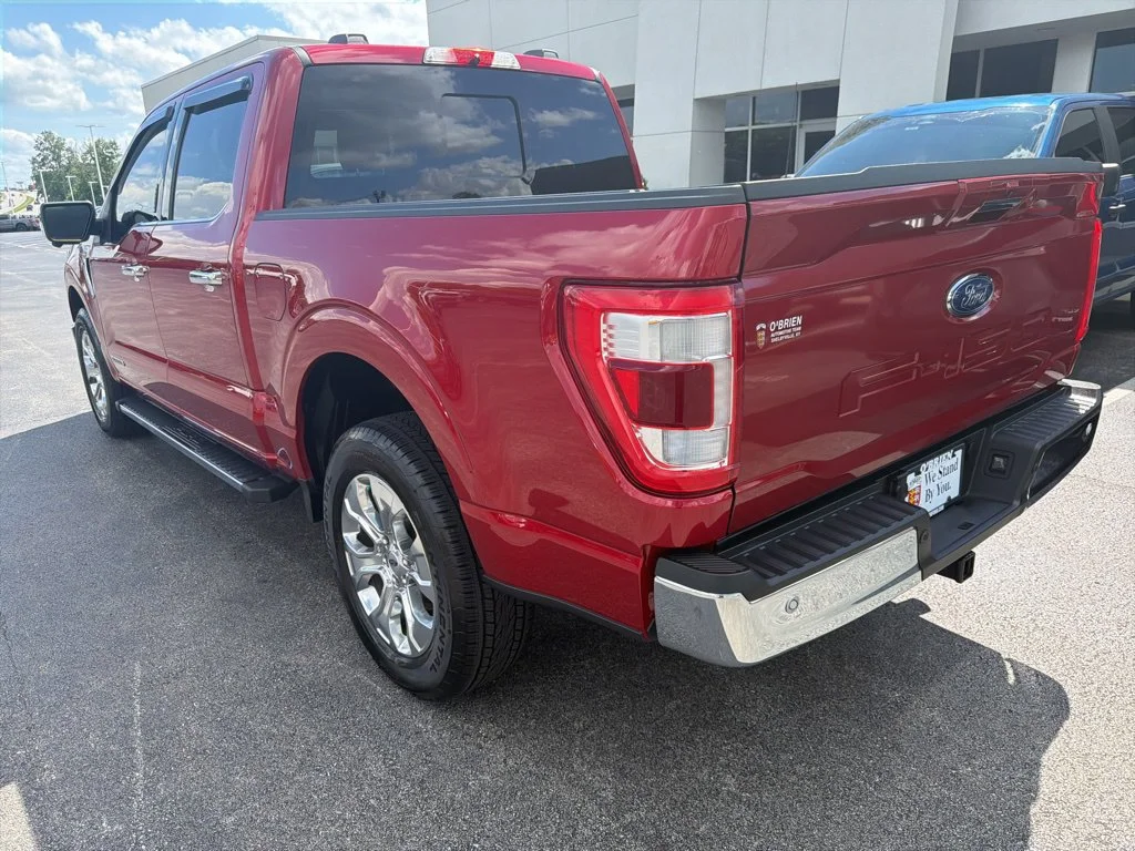 Used 2021 Rapid Red Metallic Tinted Clearcoat Ford Lariat image 3