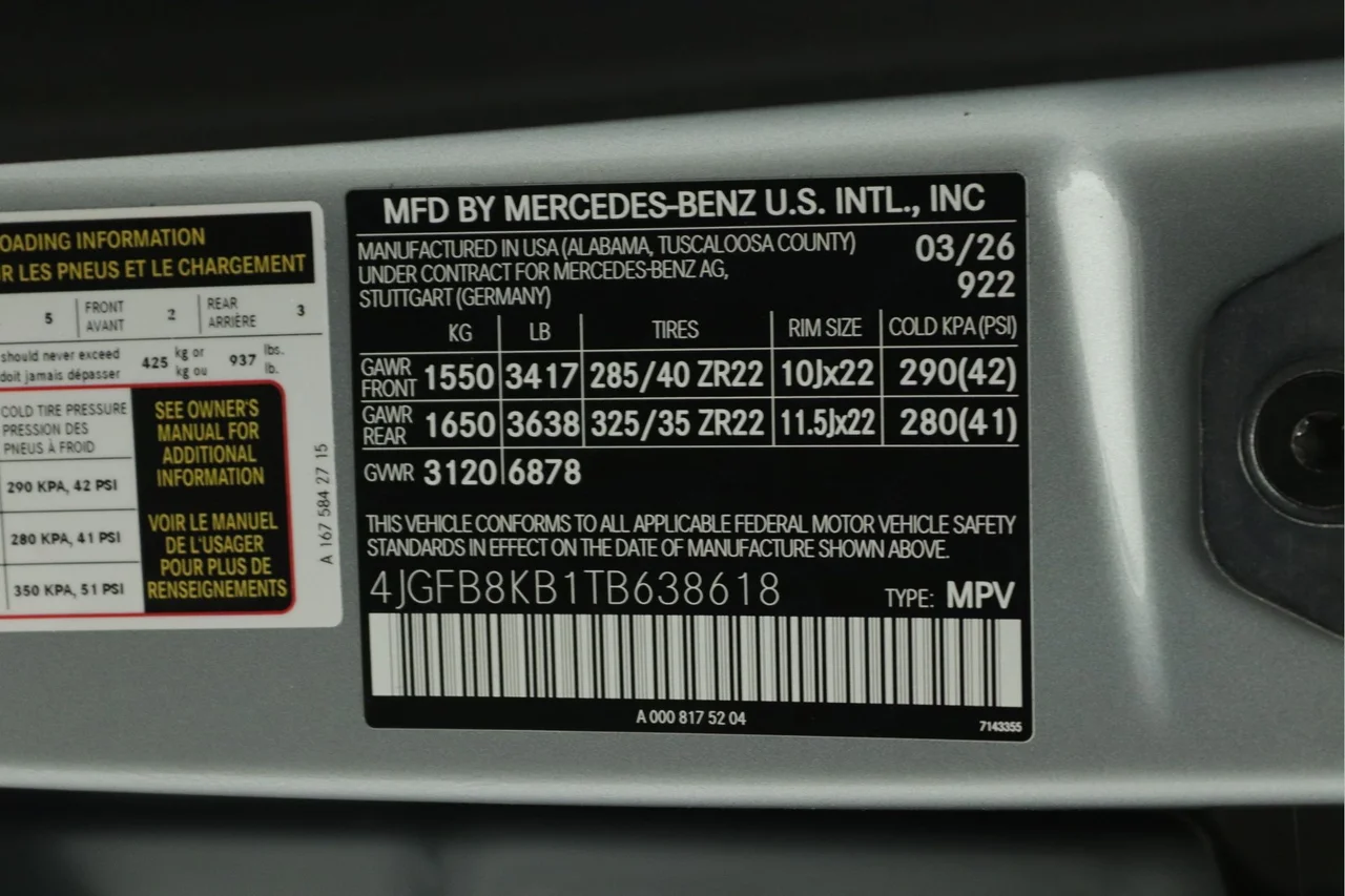New 2026 Cirrus Silver Metallic Mercedes-Benz 63 S AMG® 4MATIC® image 8
